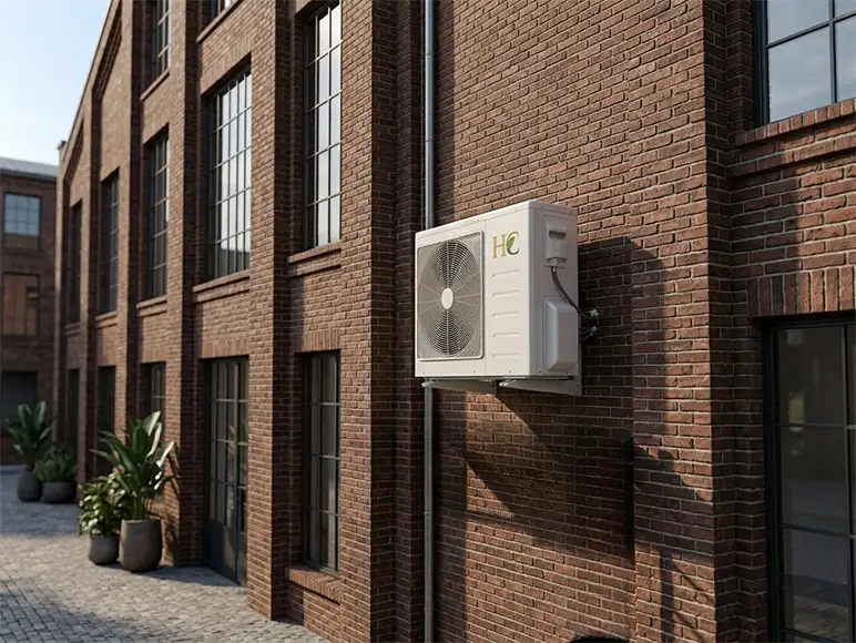 Irodaépület hőszivattyú kész állapot